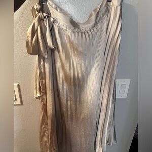 H&M pleated wrap around skirt